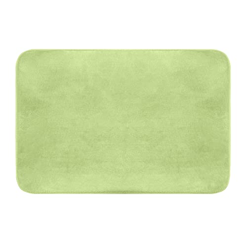 Sweet Home Super Soft Green Foam Bath Mat, Non-Slip - 70x50
