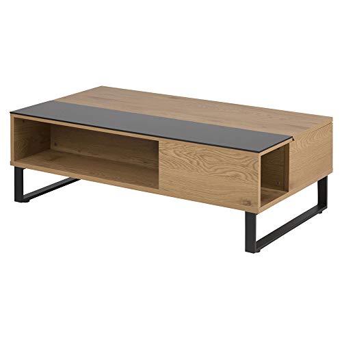 Selsey Kostrena Coffee Table 110x60 cm Oak / Black