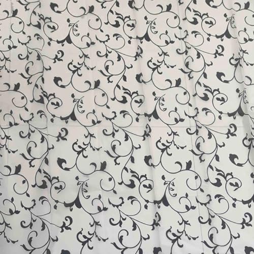 Gedy Curtain 180x200cm Corinzia White-Black
