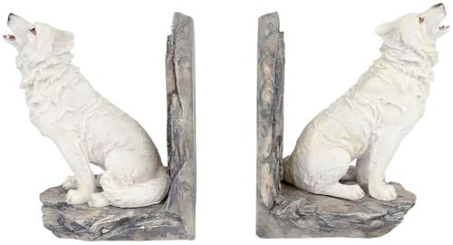Nemesis Now Wardens of the North Bookends 20.3cm White, Resin