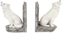 Nemesis Now Wardens of the North Bookends 20.3cm White, Resin