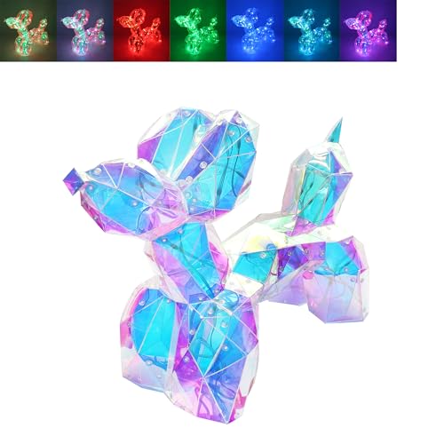 Lesser & Pavey Starlightz LED App Balloon Dog Night Lights- Gift for Your Loved Ones - Living Room Décor Night Lamp - Decorative Night Lights for Home & Office