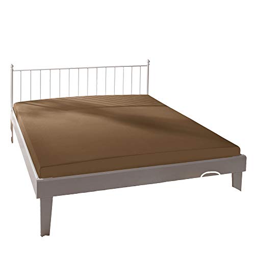 Bassetti Fango 9280400 Fitted Sheet Plain M6/579 Cotton/Elastane 140 cm x 200 cm 160 cm x 220 cm
