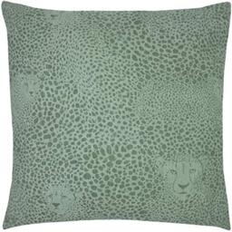 furn. Hidden Cheetah Polyester Filled Cushion, Sage, 50 x 50cm