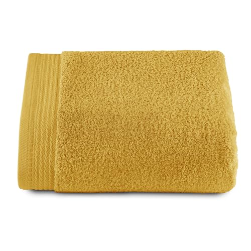 Top Towel - Premium - Large Bath Towels - Bathroom Towels - 1 Large Bath Towel - 100 x 150 cm - 100% Cotton - 600 g - Gold