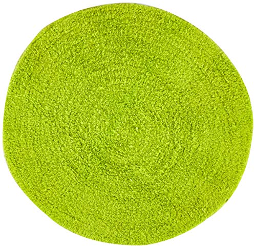 Bath mat round 57cm green
