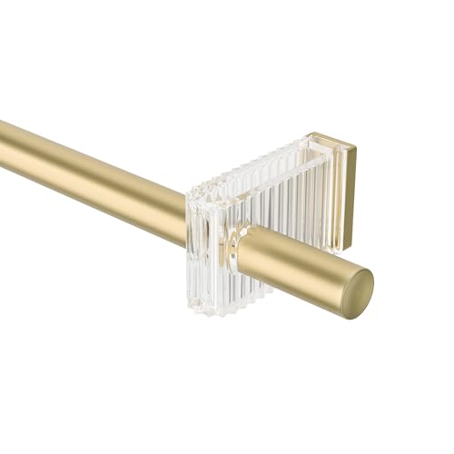 Umbra Flute Curtain Rod D25 mm 42-120 Inches Gold