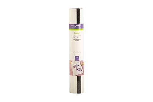 "Cricut Glitter Iron On - Basics - 30.5cm x 30.5cm (12"" x 12"") - 6 x Heat Transfer Vinyl Sheets (HTV) - for use with All Cricut Cutting Machines"