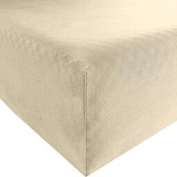 Bassetti 9235178 Fitted Sheet Plain 40/755 Cream Cotton/Elastane 90 cm x 190 cm 100 cm x 220 cm