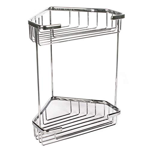 TATAY Bathroom Shelf Quick Fix Moisture Resistant Easy Drainage - Bathroom Shelf Storage - Dimensions 17,5x17,5x26,5 cm - No-Drill Installation - Supports 14 kg - Screws Included