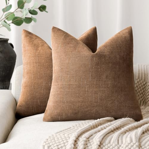 Foindtower Pack of Soft Textured Throw Decorative Pillow Covers