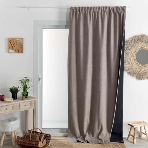 HomeMaison.com Insulated Curtain – Thermal Curtain – Blackout Curtain – Linen Curtain – 140 x 260 cm