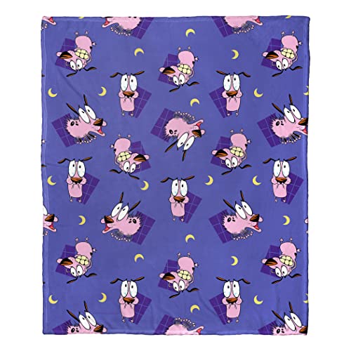 "Northwest Cartoon Network - Courage The Cowardly Dog Silk Touch Throw Blanket, 50"" x 60"", Night Terrors"