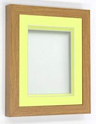 Rickman Box Frame Beech with Lemon Bon Bon Mount, 14x11 for 12x8 inch