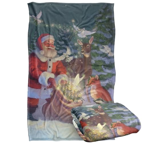Jq Licensing - Lc Christmas Santa Peaceful Gifts Silky Touch Super Soft Throw Blanket 91 x 147 Cm