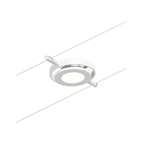 Paulmann 94417 RoundMac DC LED cable system spot incl. 1x4.5 watt extendable white, chrome wire cable metal 3000 K