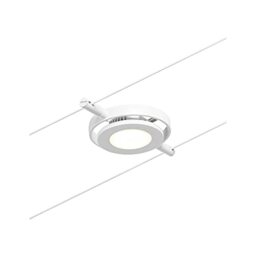 Paulmann 94417 RoundMac DC LED cable system spot incl. 1x4.5 watt extendable white, chrome wire cable metal 3000 K