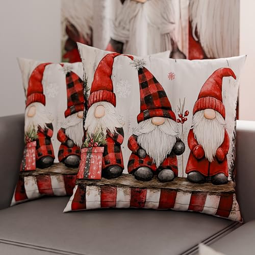 PETTI Italian Artisans - Pair of 60x60 cm Microfiber Cushion Covers, Christmas Pillow Cases, Christmas Decor Cushions for Bedroom, Sofa, Living Room, Set of 2 Cushion Covers, Xmas 5 Pillow Case