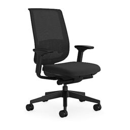 Steelcase Ergonomic office chair: Reply Air, Mesh Back, Seat Depth, Black