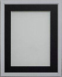 Frame Company Drayton Range Picture Photo Frame with Black Mount For Image, Grey, 7 x 5-inch Mounted for Size 6 x 4-inch Image