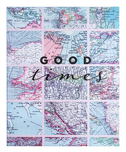 Grupo Erik Large Photo Album - Travel Maps Slip In Photo Albums 304 Pockets - 13x20 cm, Memory Book - Family Gifts under 15 Pounds, Travel Gifts for Women & for Men
