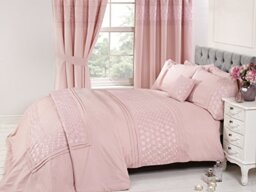 Rapport Home Everdean Duvet Set, King-Pink, Polyester-Cotton