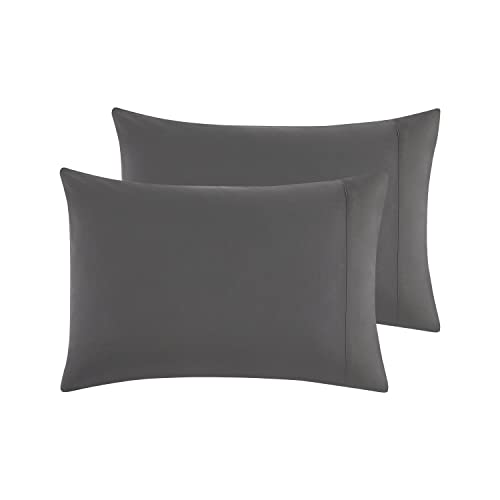 Empyrean Bedding Pillow Case – Pillow Cases Standard Size - Soft Microfiber Pillowcases - Ultra Cooling Queen Pillow Cases - Stain & Fade Resistant Dark Grey Pillow Cases Set of 2-20”x30”