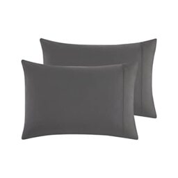 Empyrean Bedding Pillow Case – Pillow Cases Standard Size - Soft Microfiber Pillowcases - Ultra Cooling Queen Pillow Cases - Stain & Fade Resistant Dark Grey Pillow Cases Set of 2-20”x30”