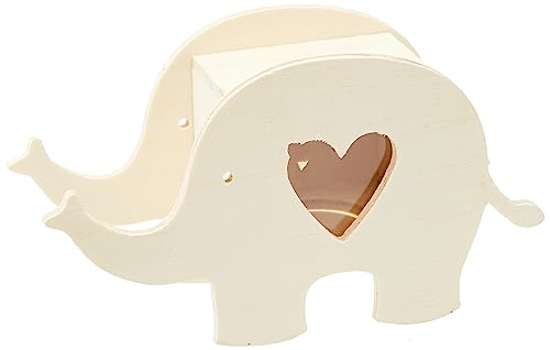 Rayher Wooden Box Elephant, FSC 100%, Natural, 16,4x5,5x9cm
