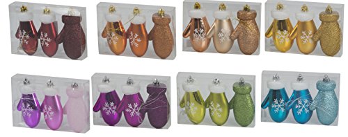 Christmas Decoration Christmas Gifts 41884 Gloves with 8-Assorted (Pack of 3)