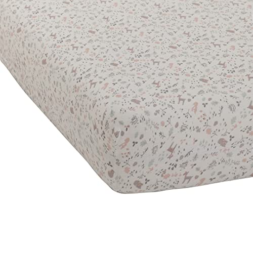 DOMIVA -Printed Fitted Sheet 60 x 120 cm Lilac Print
