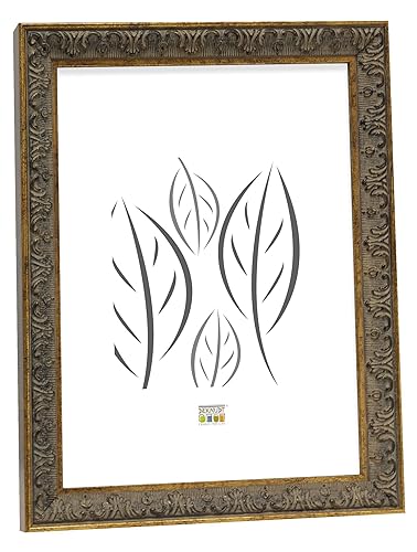 Deknudt S95MA2_30.0x40.0 Photo Frame, Resin, Gold, 30 x 40 cm