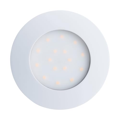 EGLO LED Recessed Light Pineda-IP, Recessed Lamp Made of Plastic