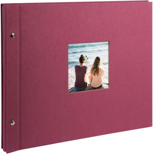 Goldbuch Trend Photo Album 25 x 25 cm, 60 Pages with Pergamine, fuchsia, 39x31 cm