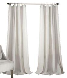Lush Decor Rosalie Farmhouse Window Curtains, Rustic Style Panel Set for Living Room, Dining Room, Bedroom (Pair), 54x108 Inch, Ecru
