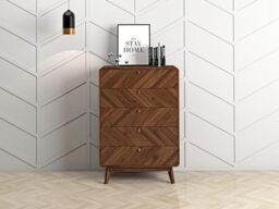 Kidsaw LV44, 5 Drawer Chest of Drawers, Columbian Walnut