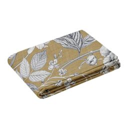 STOF - Duvet cover – Size 140 x 200 cm – Cotton Percale Quality – 100% Oeko-Tex Certified Cotton – Gold – Yellow – Hyacinth Model – Bed Linen – Single Bed – Classic – Charming