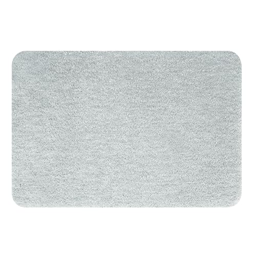 Spirella Nusa Grey 55x65 cm Microfibre Bath Mat, 1018760 Bath Mat 65 x 55 x 30 cm