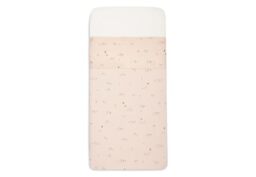 Jollein Cot Sheet - Pretty Picnic - 120x150cm - 100% Cotton - Flat Sheet Without Elastic - OEKO-TEX Certified
