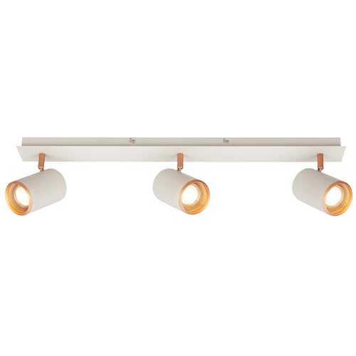 BRILONER Ceiling Light, Adjustable, GU10 Socket, max. 9 W, Ceiling Spotlight, Lights for Living Room, Lounge, hallways, Bedroom, 70 cm, Light Grey-Coffee
