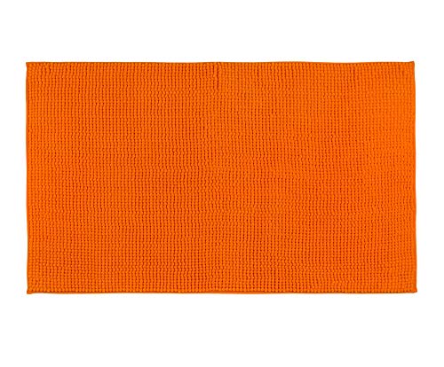 Gözze - Anti-Slip Bath Mat, Super Soft, 100% Microfibre, 50 x 70 cm - Orange