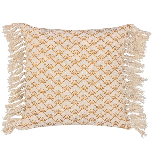 Yard Saku Blossom Fringed Cushion Cover