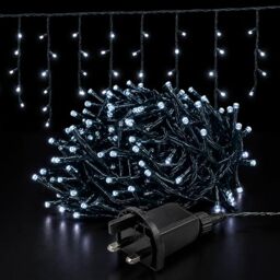 Status 360 LED White Icicle String Lights
