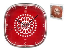 H&H Ellen 8056 Wall Clock 30 x 30 x 5 cm Red