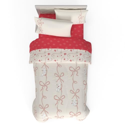 Lamb Chop Retro Classic 5 Piece Twin Bedding Set - Super Soft Cozy Reversible Comforter and Sheet Set with Sham, (Officially Licensed Product) by Franco