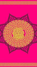 Sun and Surf Jacquard Velour Beach Towel Poseidon 90 x 170 cm 100% Cotton 415E, Multicoloured