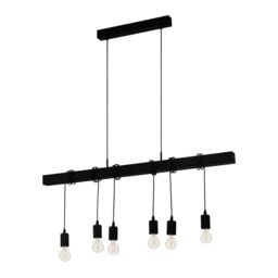 Eglo Pendant Light Townshend Wood Vintage, Dining Room Hanging Lamp