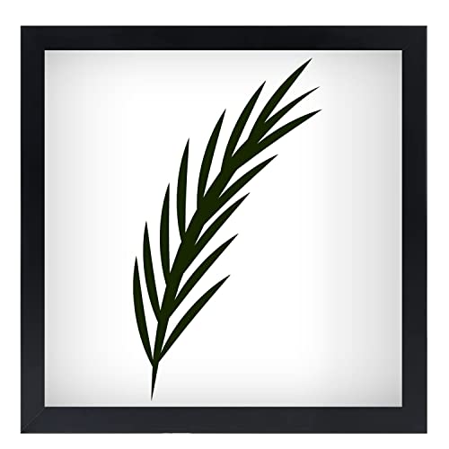 NAOKBOEE 13x13 Picture Frame in Black - Horizontal and Vertical Formats for Wall - Photo Frames with Shatter Resistant Plexiglass