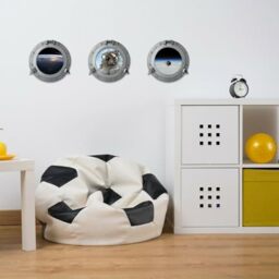 WALPLUS Space Window View Wall Sticker: Removable Wall Art for Kids Rooms, Nursery, Playroom Decor