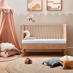 Silentnight Safe Nights Lullaby Cot Mattress - 120 x 60 cm - Foam & Chemical Free - Suitable from Birth